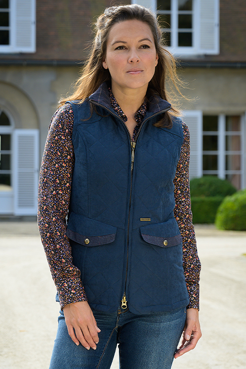 Chester ladies quilted gilet Baleno Clothing