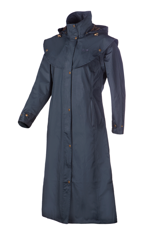Imperméable long femme Oxford